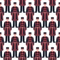 Beefeater soldier - Yeoman warder Ã¢â¬â London symbol - seamless